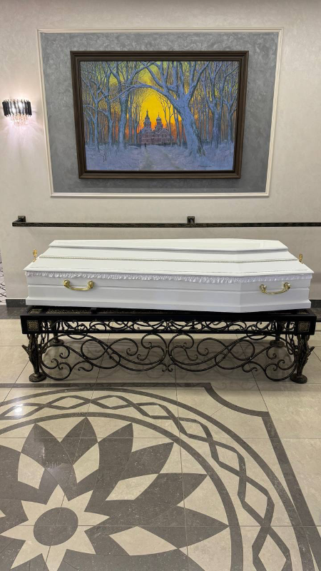 Гроб ГЛ-1 скрипка белая